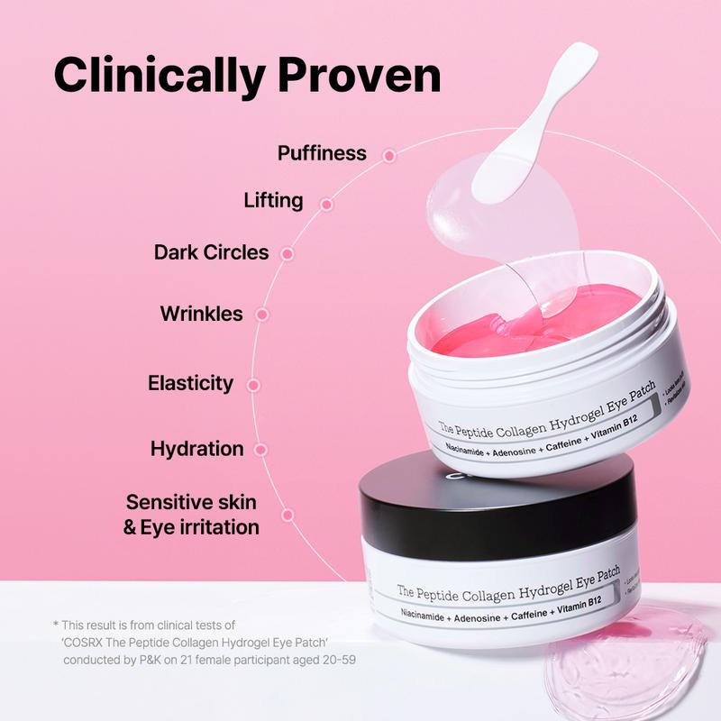 NatureSilk™ Peptide Pink Korean Hydrogel Eye Patches
