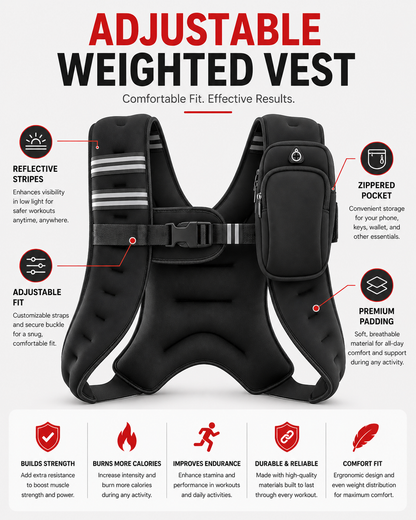 LUMI™ Adjustable Weighted Tactical Vest