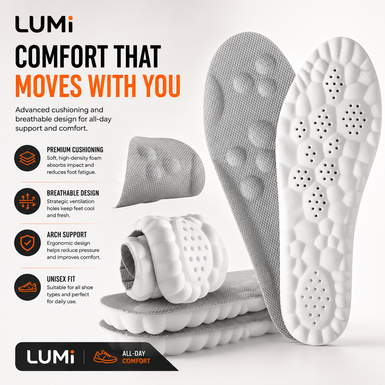 LUMi™ Cloud Massage Insoles