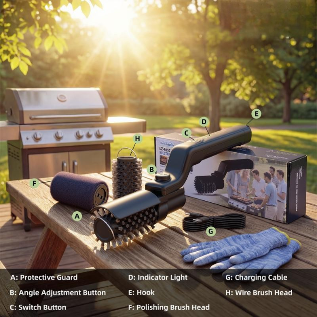 SwiftJet™ Electric Grill Brush Kit