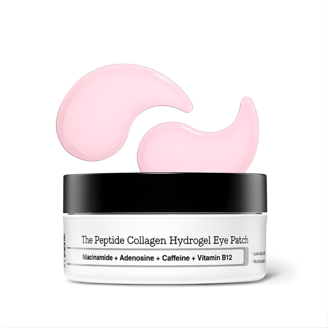 NatureSilk™ Peptide Pink Korean Hydrogel Eye Patches