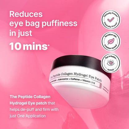 NatureSilk™ Peptide Pink Korean Hydrogel Eye Patches